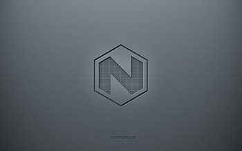 Nikola logo, gray creative background, Nikola emblem, gray paper texture, Nikola, gray background, Nikola 3d logo HD wallpaper