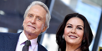 Catherine Zeta-Jones, Michael Douglas, Anniversary celebration, Throwback HD wallpaper
