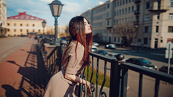 Multi Colored Hair Depth Of Field, girls, model, depth-of-field HD wallpaper