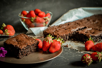 Decadent brownies, Chocolatey and moist, Heavenly sweetness, Gourmet baking HD wallpaper
