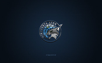 Minnesota Lynx, American basketball club, WNBA, blue logo, blue carbon fiber background, basketball, Minnesota, USA, Minnesota Lynx logo HD wallpaper