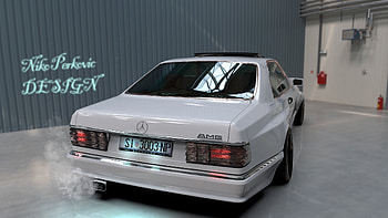 SEC in garage, black, classic, gloss, ri, , sec, tuorqouise, 3680x2160, mercedes, 1920x1080, 3d, reflection, school, 2020, v8, 3dsmax, , led, mentalray, c126, vray, 2018, panorama, environment, 2019, green, hop, 360, glossy, SEC WIDEBODY HD wallpaper