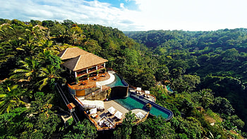 Hanging Gardens of Bali, Stunning view, Tropical beauty, Enchanting paradise HD wallpaper