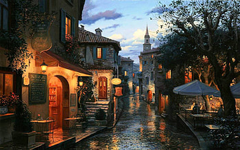 European town , Backgrounds HD wallpaper