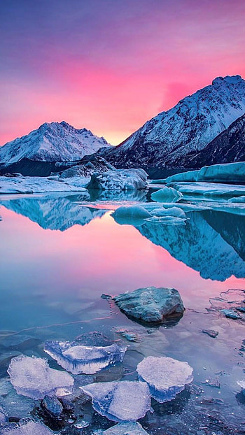 Glacier, Breathtaking scenery, Pristine ice formations, Nature's masterpiece HD phone wallpaper