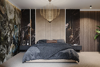 Archideal Tecnografica, Bedroom design, Modern elegance, Harmonious lighting HD wallpaper