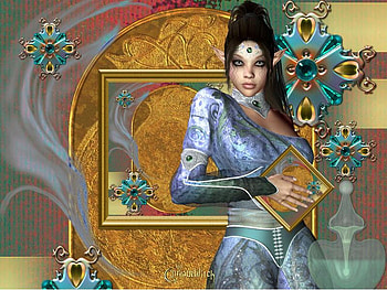 Fairy Elf, fairy, jewels, abstract, fantasy, elf HD wallpaper