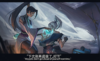 Valorant fanart-Sage＆Jett, video game, Valorant HD wallpaper