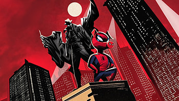 Spiderman Noir And Spider Ham In Spiderverse, spiderman-noir, spiderman, superheroes, artwork, digital-art, artist HD wallpaper