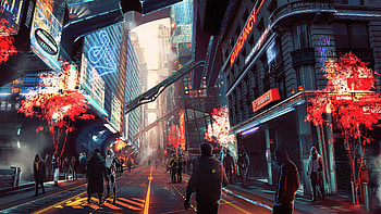Cyberpunk City Future Digital Art, cyberpunk, city, artist, artwork, digital-art HD wallpaper