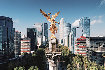 The Angel of Independence, Mexico City Skyline HD wallpaper