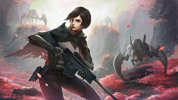Sniper Girl Alienplanet, warrior, sniper, artist, artwork, digital-art, deviantart HD wallpaper
