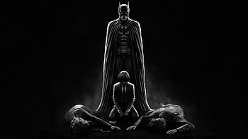 Batman Parents Death , batman, superheroes, dark, black, behance HD wallpaper