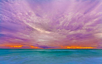 Beautiful Sky over Ocean, sea, oceans, clouds, sky, nature HD wallpaper