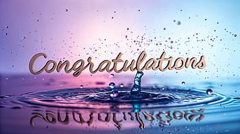 Congratulations: Stunning Celebration, congratulations, water, splash, celebration, design HD wallpaper