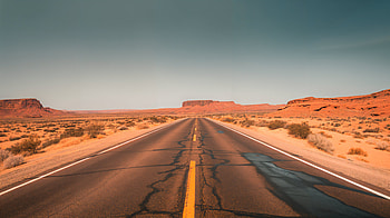 Endless Desert Highway —, Highway, Desert, Road HD wallpaper