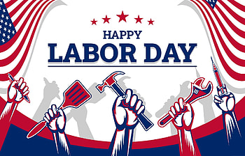 Labor Day representation, Various professions, Background design, Artistic illustration HD wallpaper