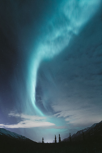 Nature, Sky, Stars, Usa, United States, Northern Lights, Aurora Borealis, Anchorage HD phone wallpaper