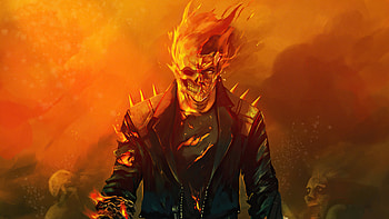 Ghost Rider Artwork 2020, ghost-rider, superheroes, artwork, artist, artstation HD wallpaper