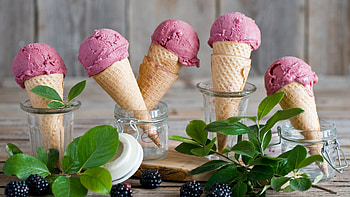 Blueberry Ice Cream summer, Food , Refreshing treat, Cool and creamy HD wallpaper
