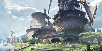 Enchanting Fantasy Fortress: Dreamscape Building, fantasy, building HD wallpaper