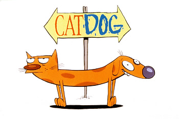 CatDog, Cartoon series, Animation, Nickelodeon 90s cartoons HD wallpaper