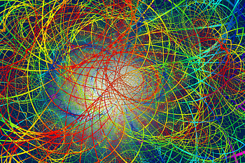 Abstract, Multicolored, Motley, Lines, Plexus, Chaos HD wallpaper