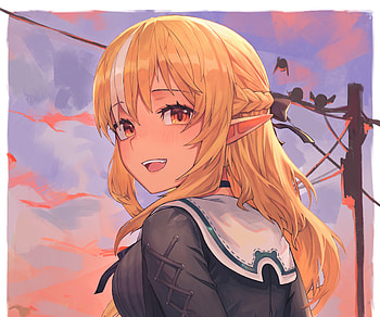 Shiranui Flare, hololive, Shiranui Flare, Anime, Virtual Youtuber HD wallpaper