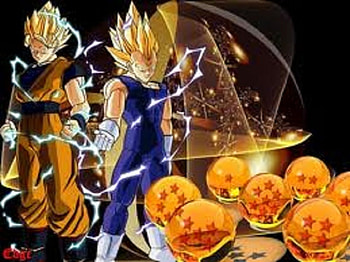 Goku, Vegeta and the Dragonballs, goku, vegeta, dragonball z, dbz, dragonballs, dragonball HD wallpaper