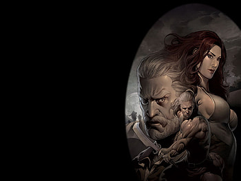 Warriors, comic, fantasy, female HD wallpaper