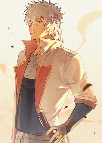 Sakata Gintoki, Zerochan Anime, board HD phone wallpaper