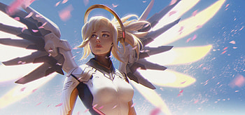 Mercy, mercy-overwatch, overwatch, games, xbox-games, ps-games, pc-games HD wallpaper