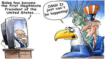 Miserable, biden, fraud, tv, eagle, uncle sam, liberty HD wallpaper