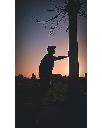 Alone boy, people_in_nature, sky HD phone wallpaper