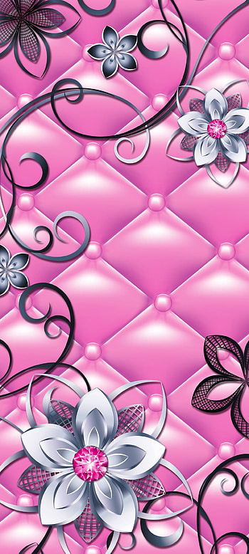 Rose pink Jewel, art, petal, luxury HD phone wallpaper