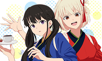 Chisato Nishikigi & Takina Inoue, Takina Inoue, Chisato Nishikigi, Anime, Lycoris Recoil HD wallpaper