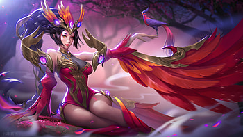 Red Goddess, artist, artwork, artstation HD wallpaper