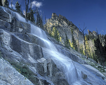 Frank Church River Idaho, falls, waterfalls, sky, nature, water, rock, mountain HD wallpaper