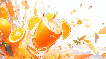 Fresh Orange Juice Splash, orange juice, splash, drink, lemon HD wallpaper