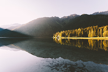Lakeside Reflection Landscape , lake, reflection, landscape, nature HD wallpaper