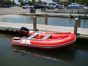 Inflatable Boat, boat, engine, thrill, outboard HD wallpaper