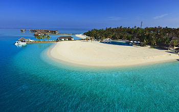 Explore Beautiful Beach, Beautiful Places, and more! Maldives Luxury Resort Panoramic Pic HD wallpaper