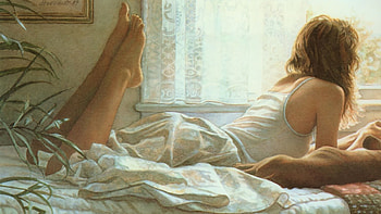 painting steve hanks, feet, girls, painting, legs HD wallpaper