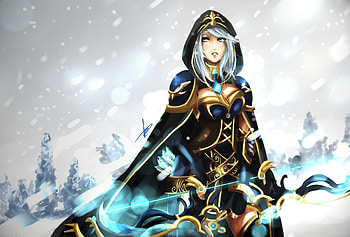 Ashe, League of Legends, Fan art , League of Legends community HD wallpaper