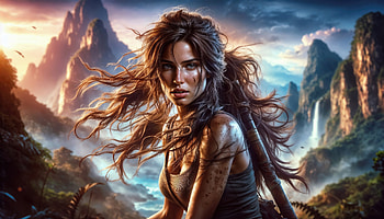 Stunning Lara Croft, lara-croft, games, ai-girls, ai, artist, artwork, digital-art, deviantart HD wallpaper