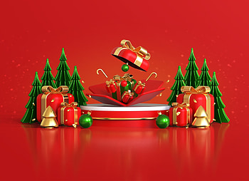 ️, Rendering, Gifts, Fir tree, Decorations HD wallpaper