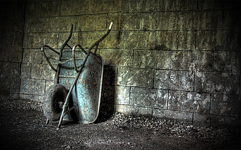 Hand barrow, helium, wall, barrow HD wallpaper