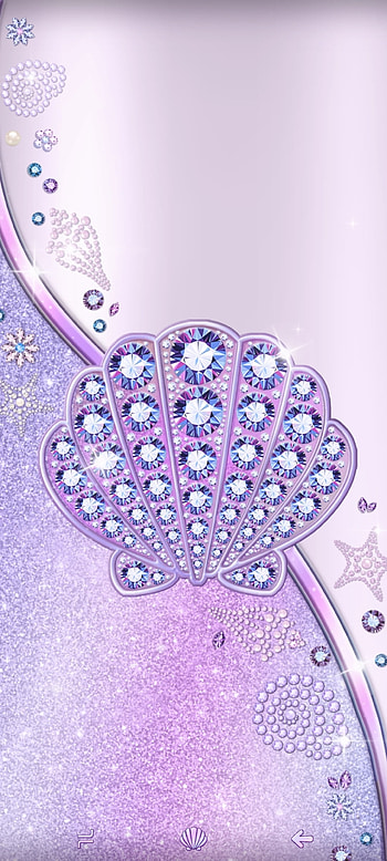 Luxury Seashells, magenta, art, diamond HD phone wallpaper