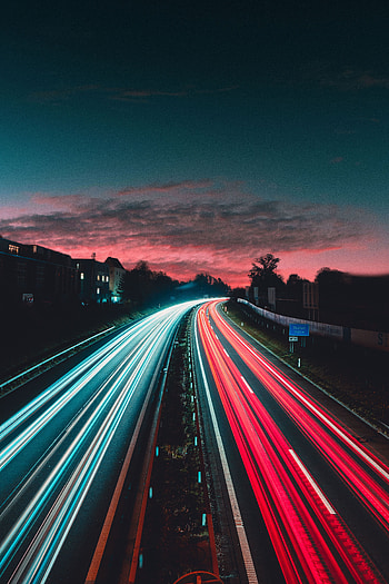 Cities, City, Road, Turn, Movement, Traffic, Backlight, Illumination, Switzerland, Brightly, Zurich HD phone wallpaper