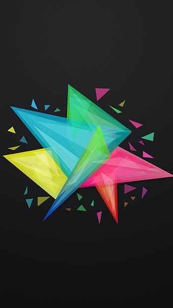 Facets shapes, , Pixel XL , One Plus HD phone wallpaper
